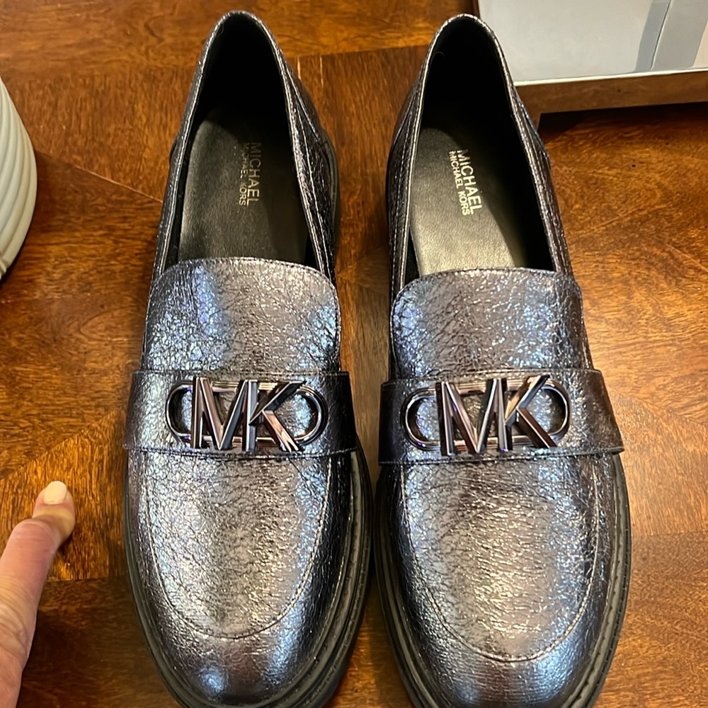 NWOT Michael Kors Parker Metallic Loafer Size 11 Womens